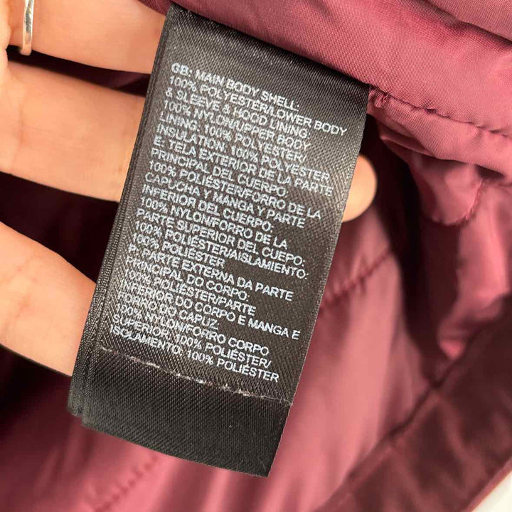 Size XS Northface Burgundy Coat