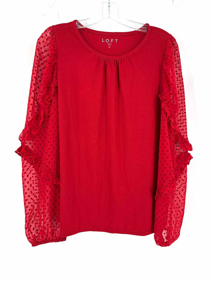 Size M LOFT Red Shirt
