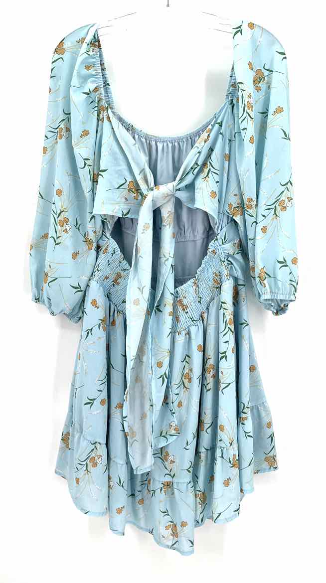 Size XXL Light Blue Dress