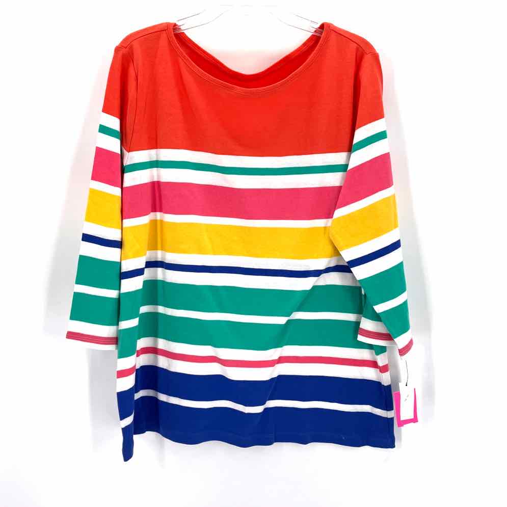 Size 2X Talbots Multi-Color Shirt