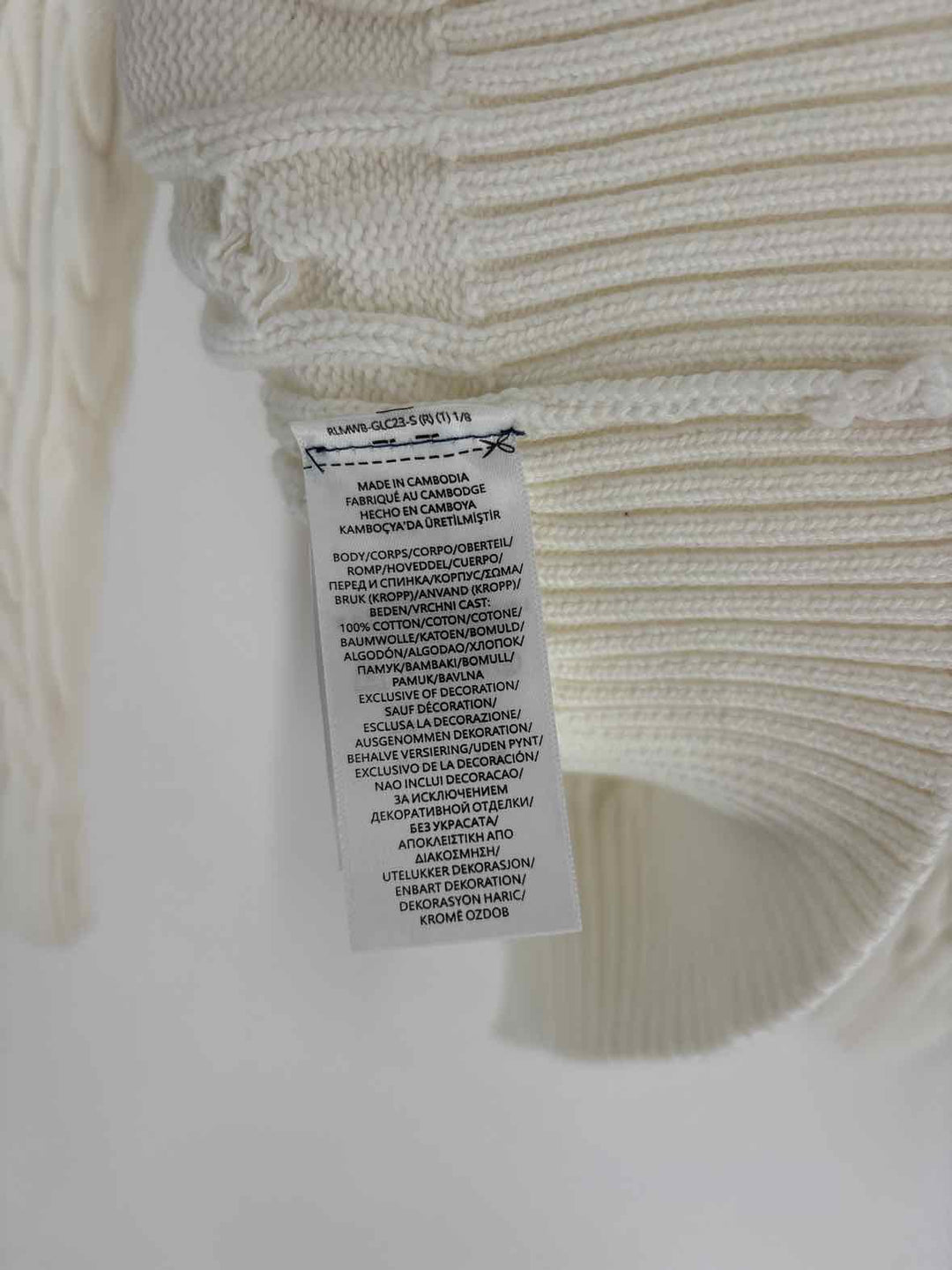 Size M POLO Cream Sweater