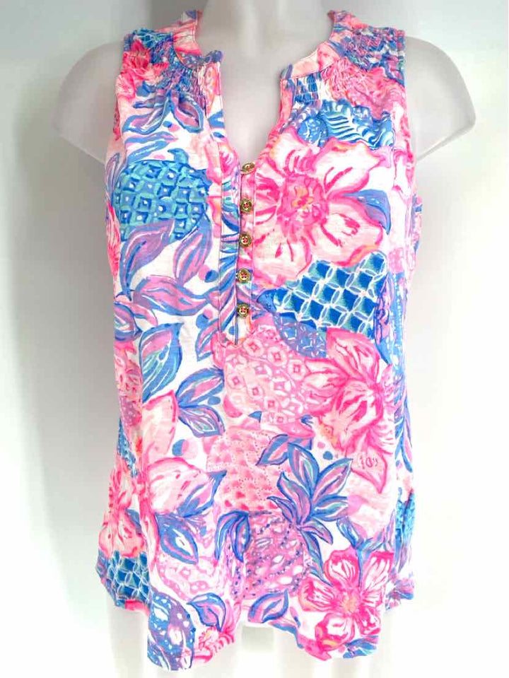 Size L Lilly Pulitzer Multi-Color Shirt