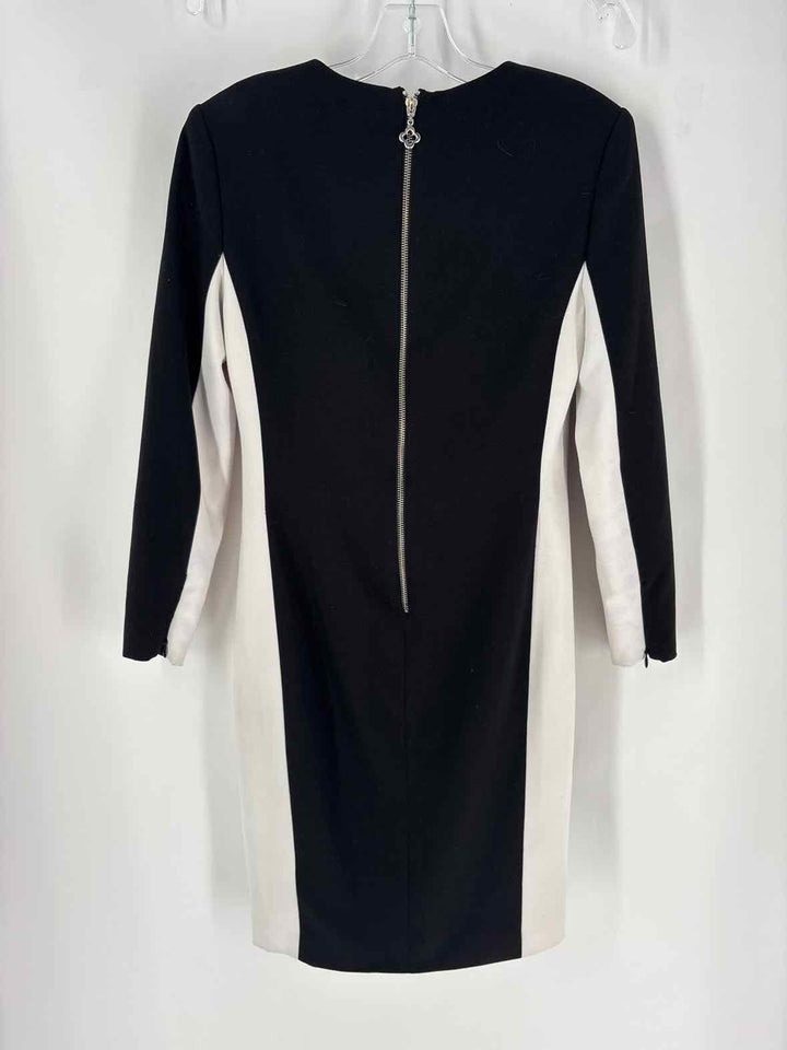 Size 2 PINK TARTAN Black/White Dress