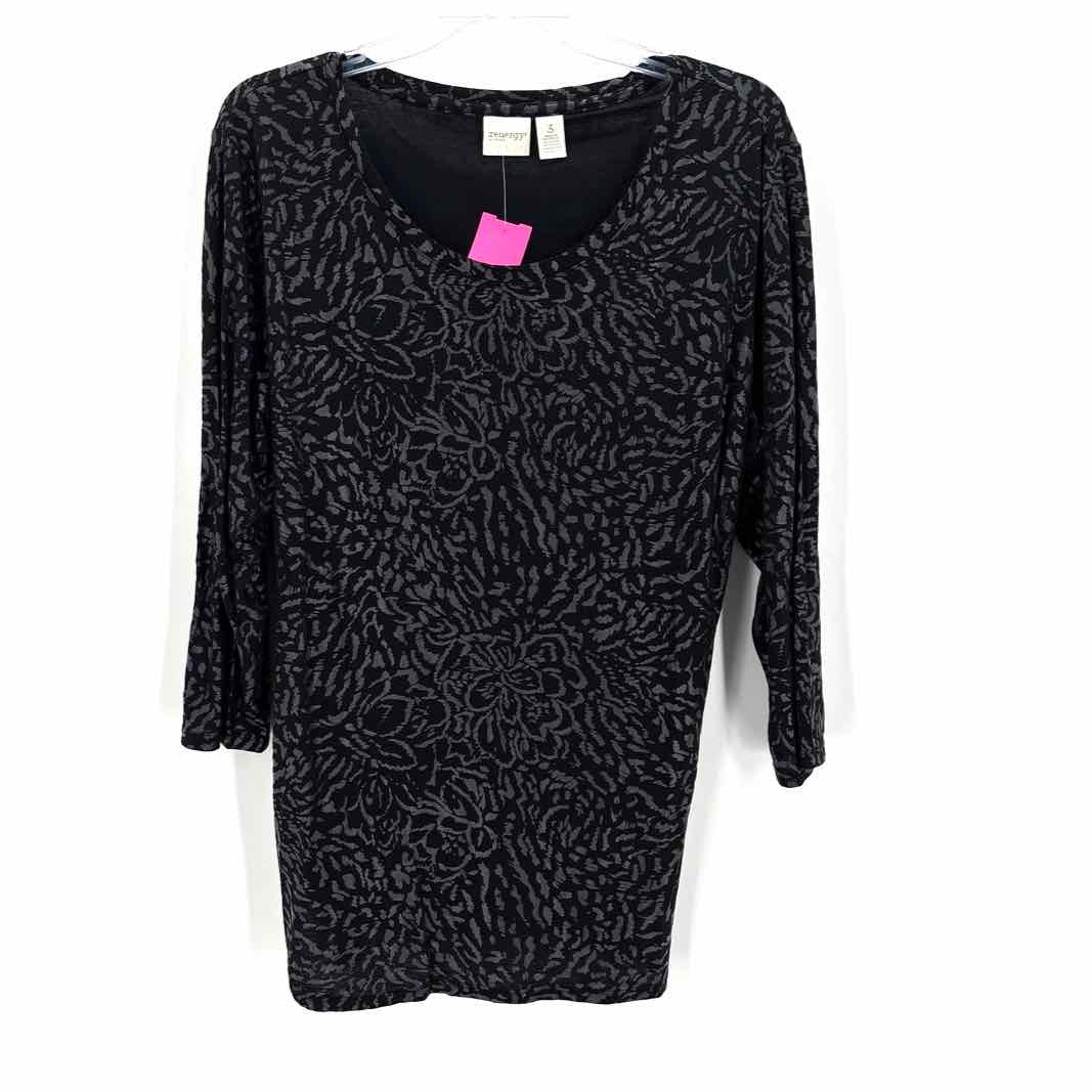 Size XL Chico's Black Print Shirt