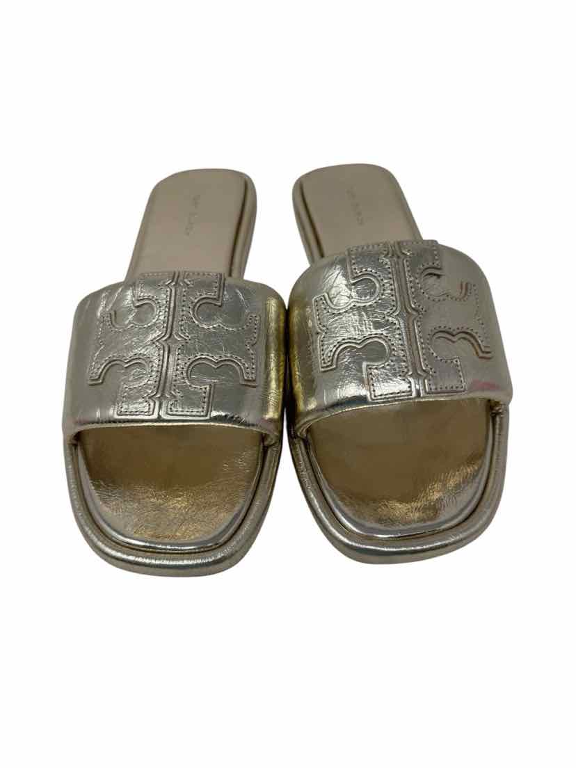 Shoe Size 9.5 Tory Burch Gold Leather Sandals