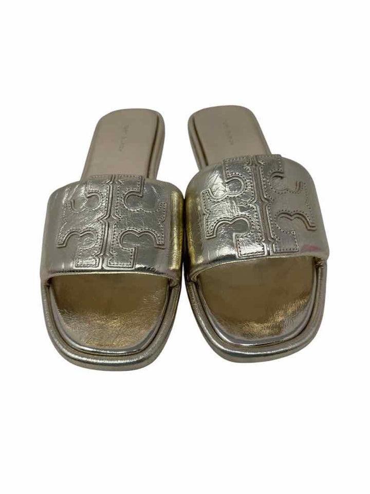 Shoe Size 9.5 Tory Burch Gold Leather Sandals