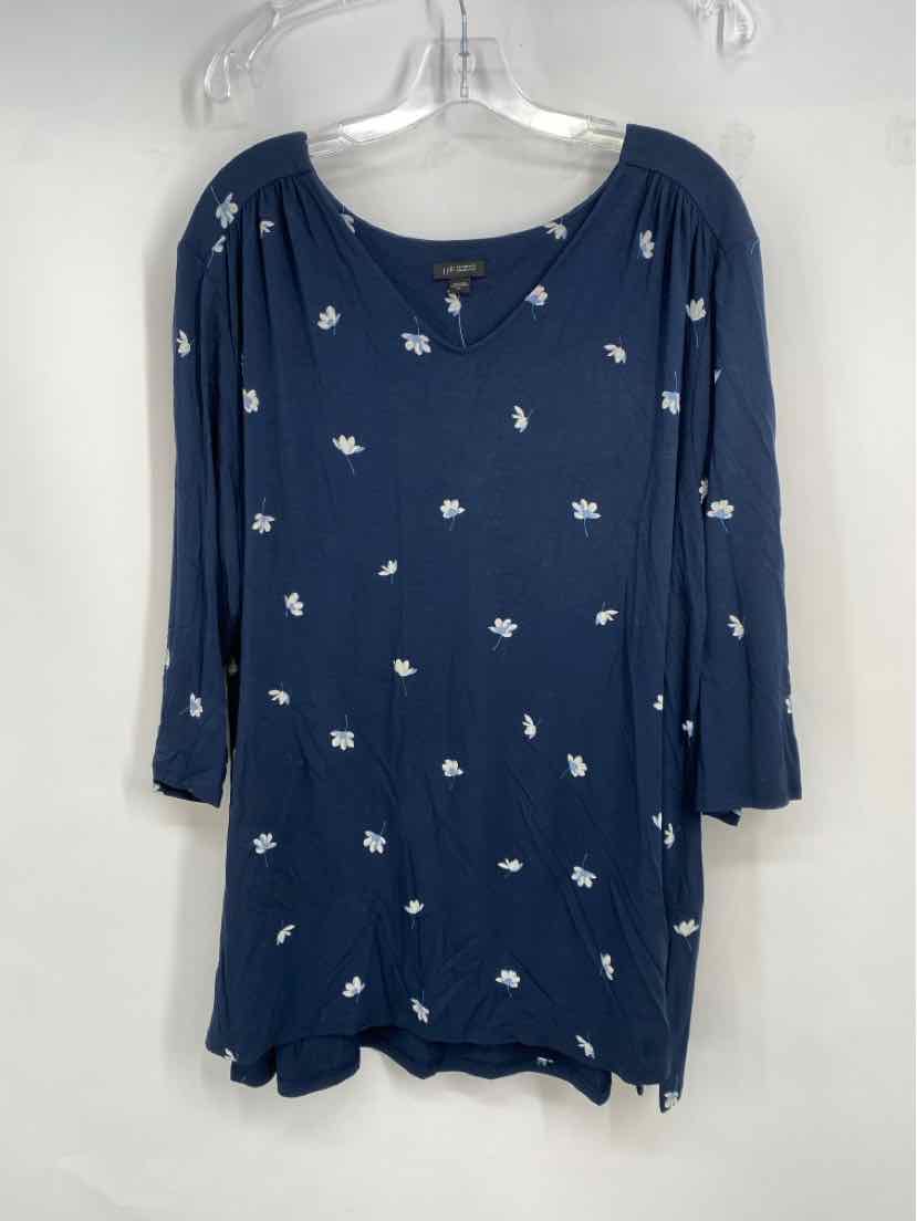 Size 2X J JILL Navy Shirt