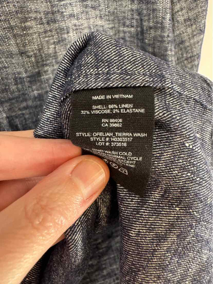 Size S THEORY Blue Shirt