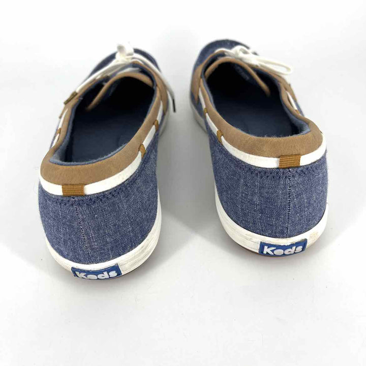 Shoe Size 9.5 Keds Blue Cotton Flats