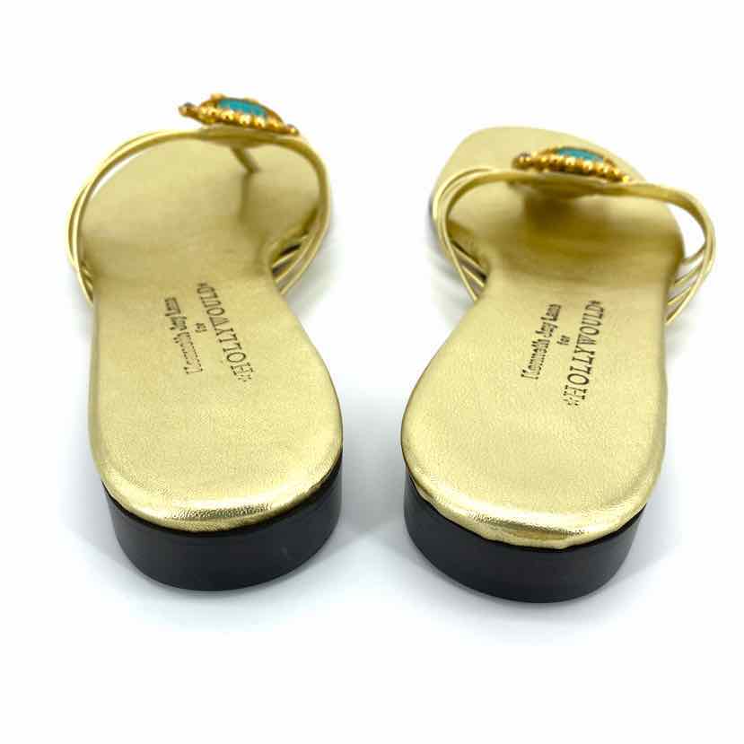 Shoe Size 7 Gold Luxury - Sandals