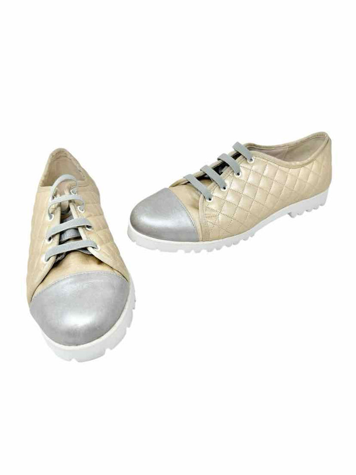 Shoe Size 7.5 Gold Sneakers