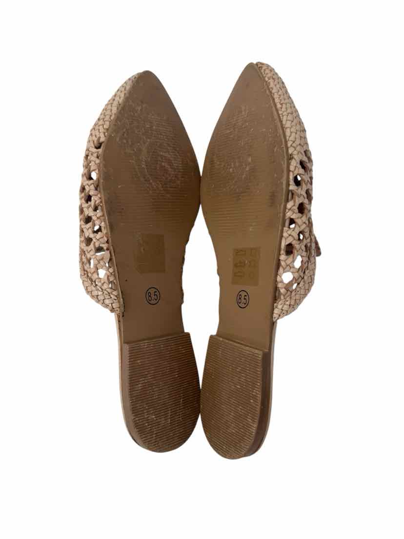 Shoe Size 8.5 Tan Mules