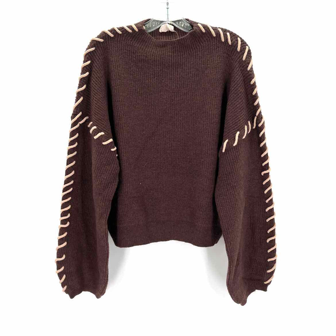 Size L Brown Knit Sweater