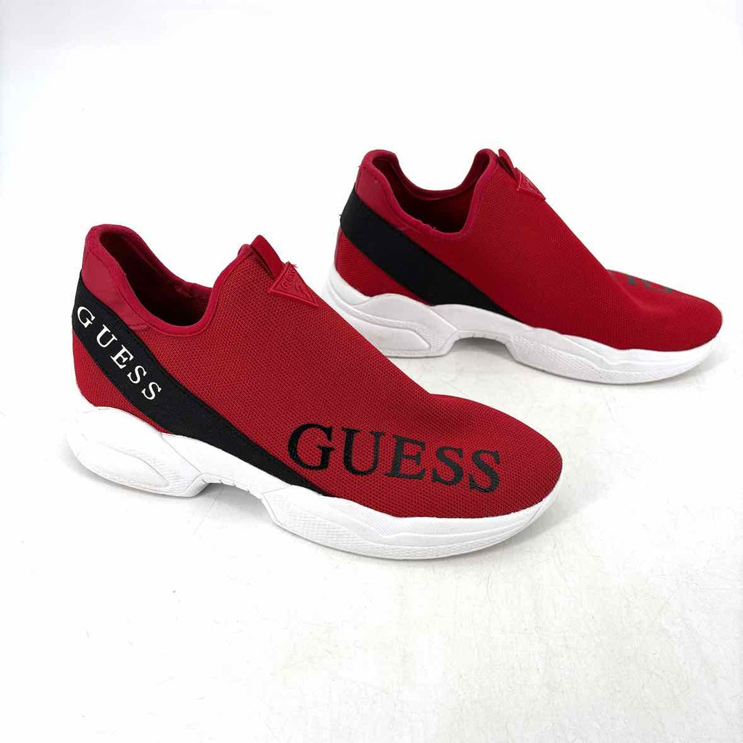 Shoe Size 10 GUESS Red Knit Sneakers