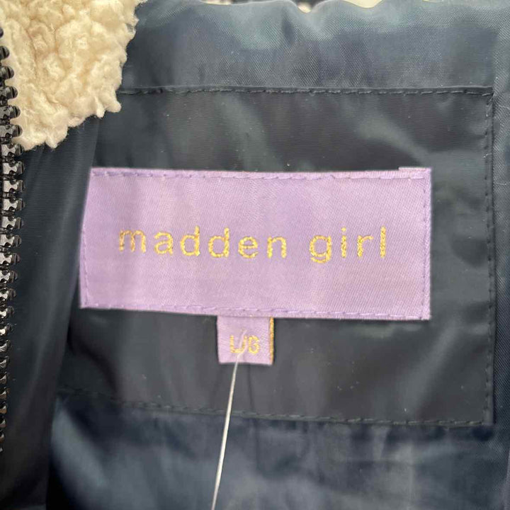 Size L MADDEN GIRL Navy Nylon Coat