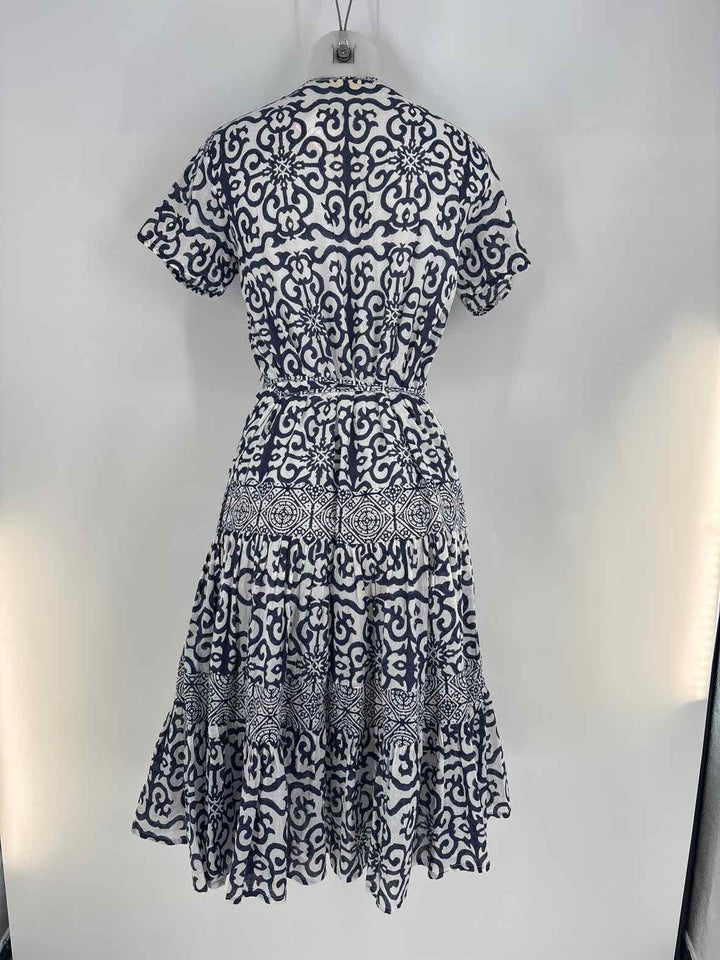 Size S Navy Print Dress