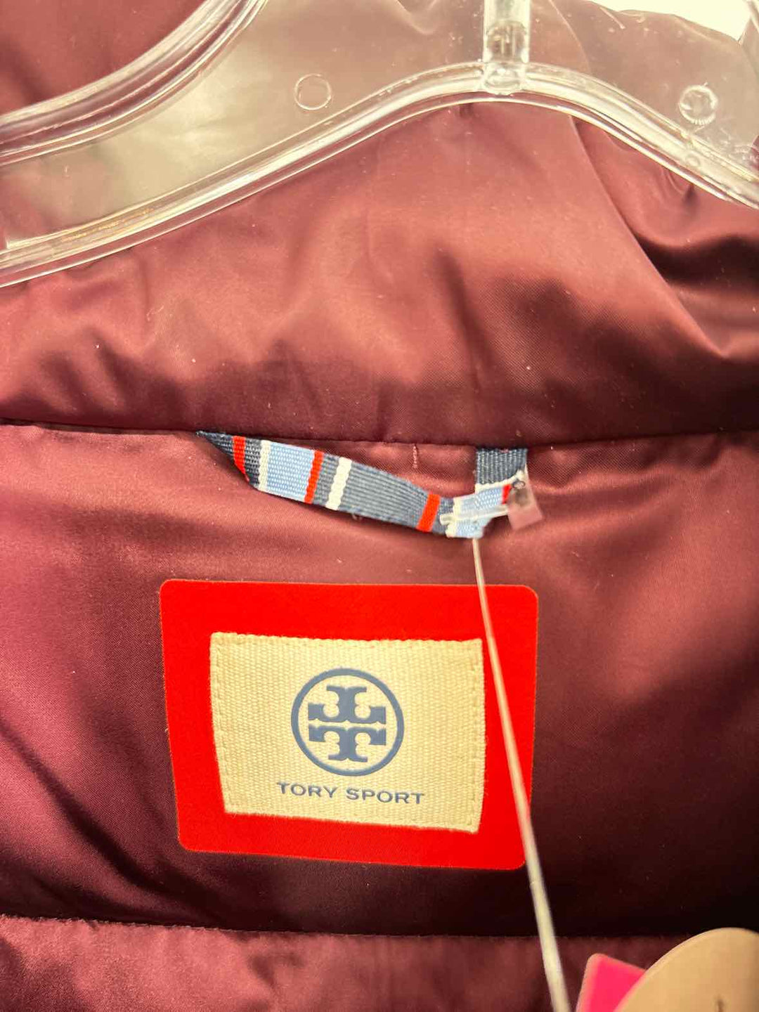 Size M Tory Burch Burgundy Jacket