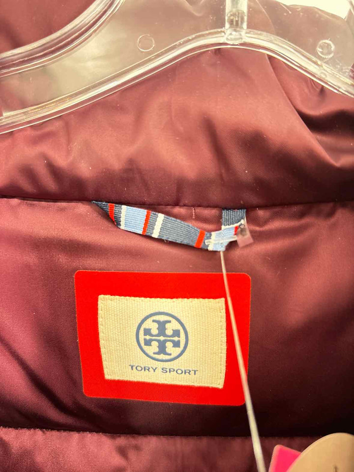 Size M Tory Burch Burgundy Jacket
