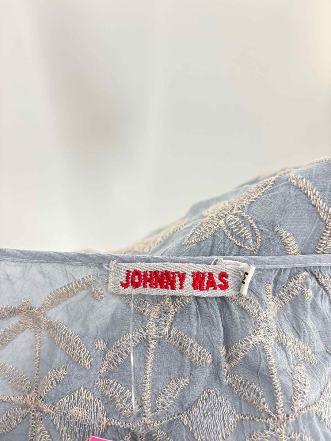 Size M Johnny Was Blue Shirt