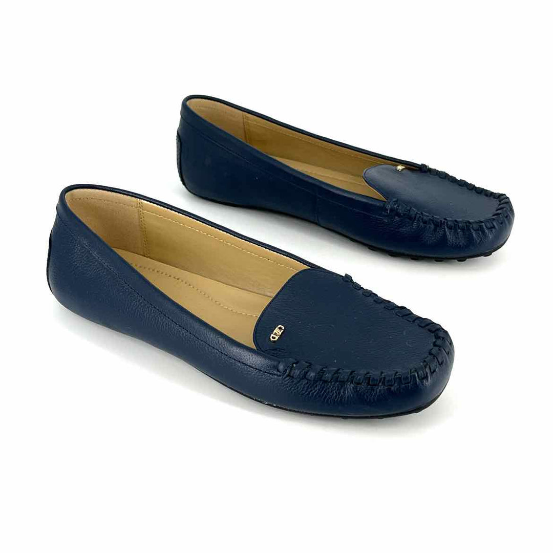 Shoe Size 9 Michael Kors Navy Leather Flats