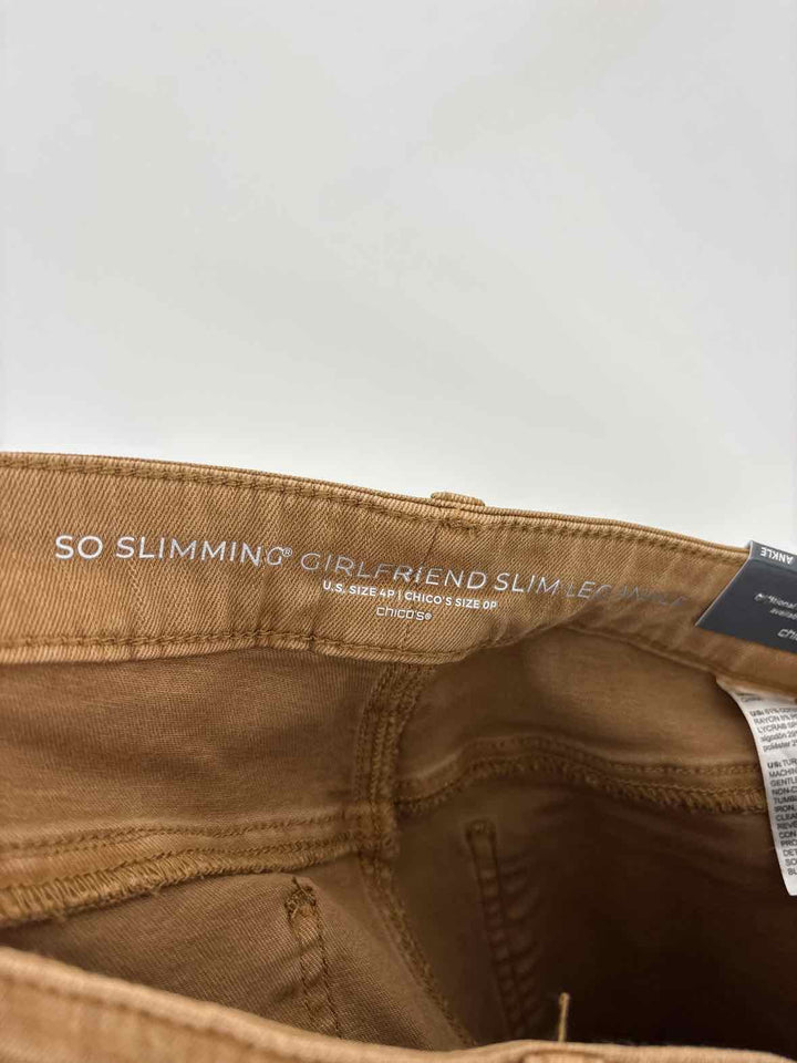 Size 4P Chico's Tan Pants