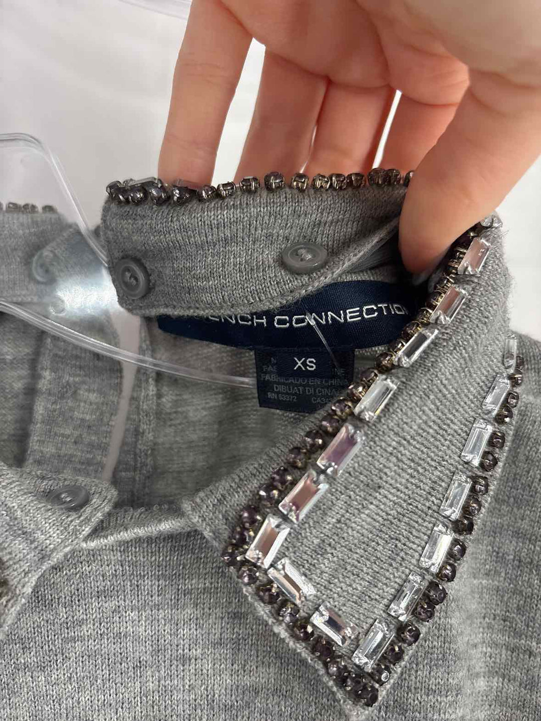 Size XS FRENCH CONNECTION Gray Sweater