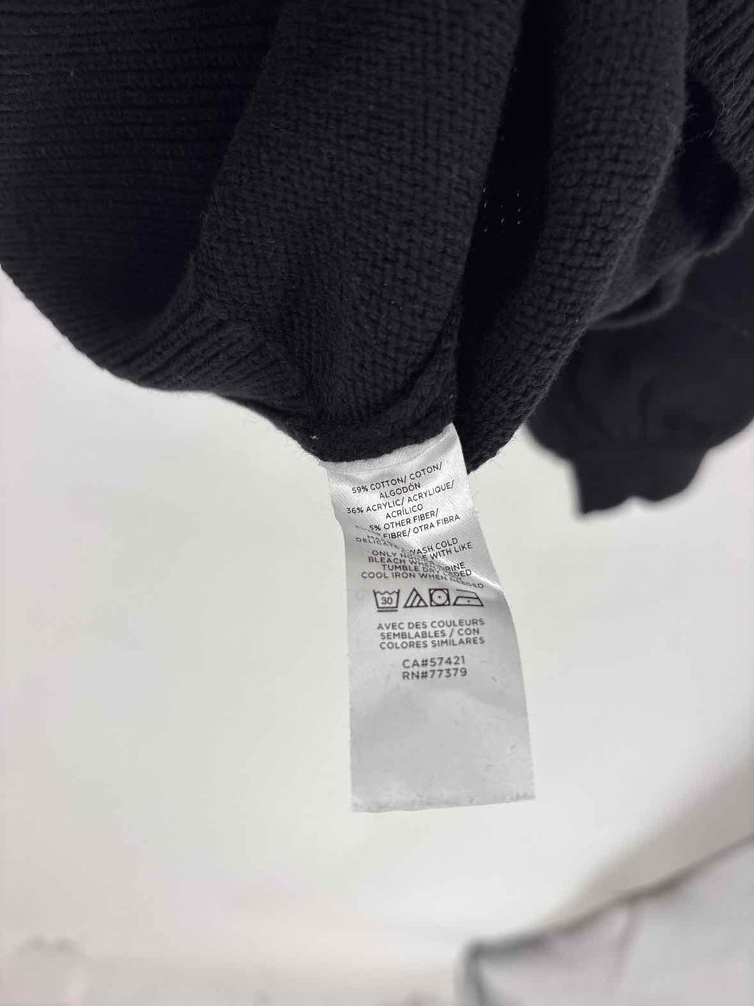 Size M Ann Taylor Black Knit Sweater