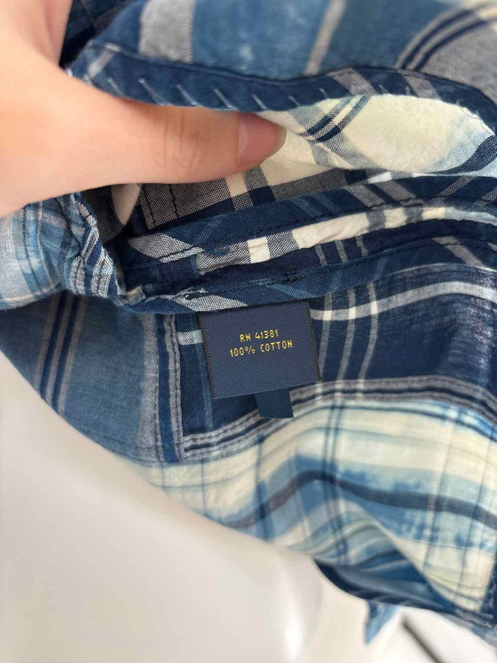 Size 10 RALPH LAUREN Blue Print Blazer