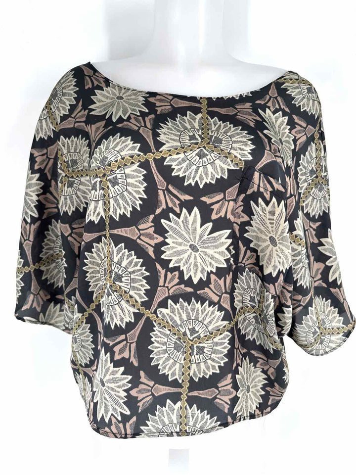 Size S COLLECTIVE CONCEPTS Navy Print Shirt