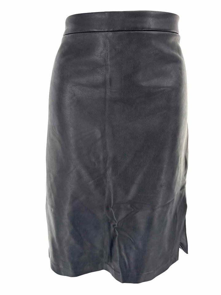 Size 14 Banana Republic Black Faux Leather Skirt
