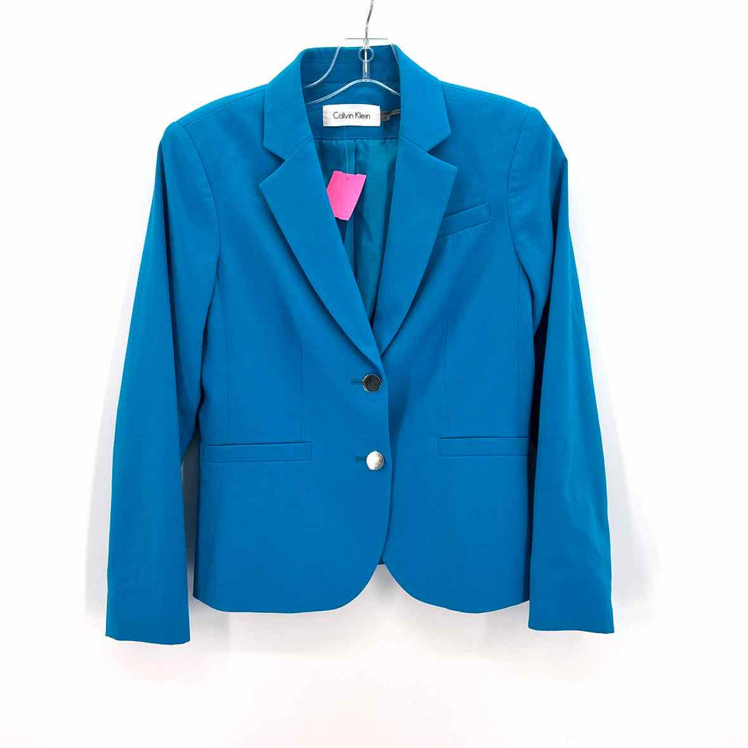 Size 4 Calvin Klein Blue Jacket