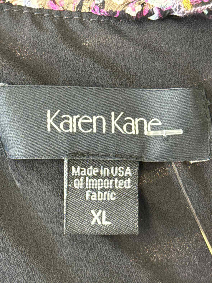 Size XL KAREN KANE Purple Print Dress