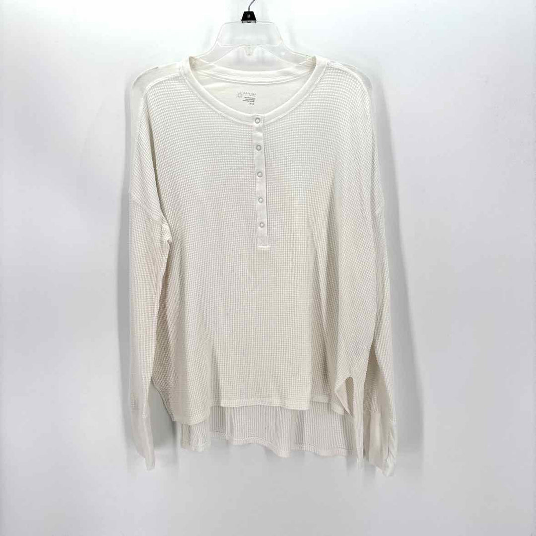 Size M AERIE White Thermal Shirt