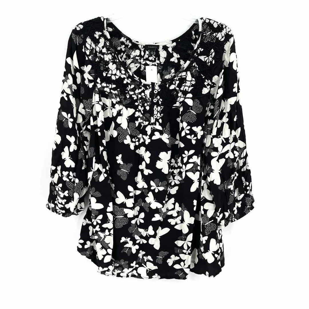 Size L Talbots Black Shirt