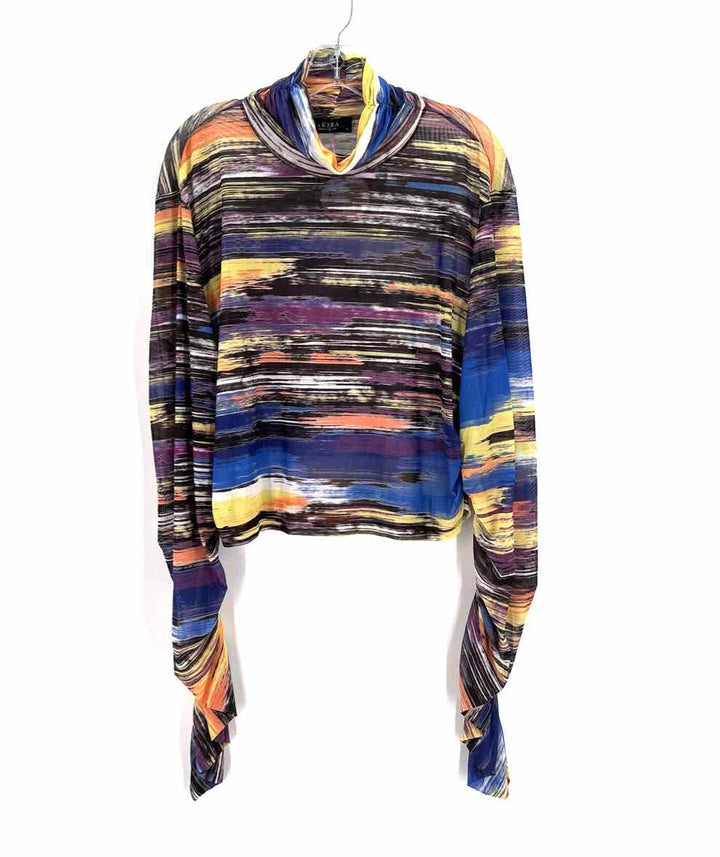 Size 2X AKIRA Multi-Color Mesh Shirt