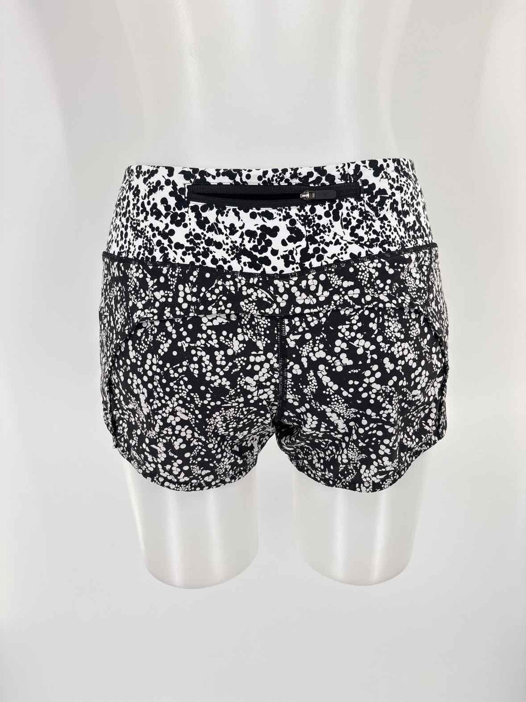 Size 2 Lululemon Black/White Shorts