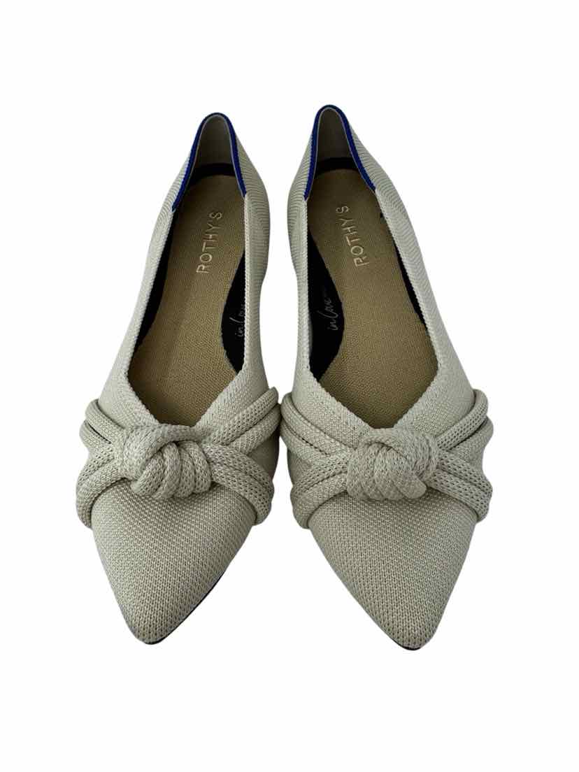 Shoe Size 10 ROTHY'S Cream Flats