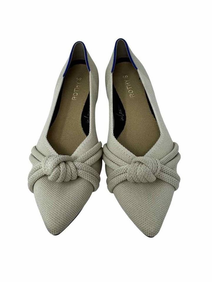 Shoe Size 10 ROTHY'S Cream Flats