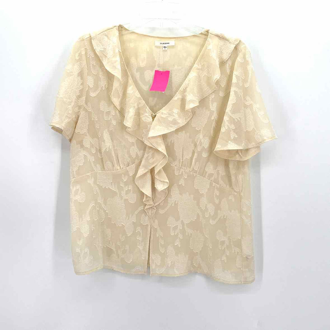 Size L PLEIONE Cream Shirt