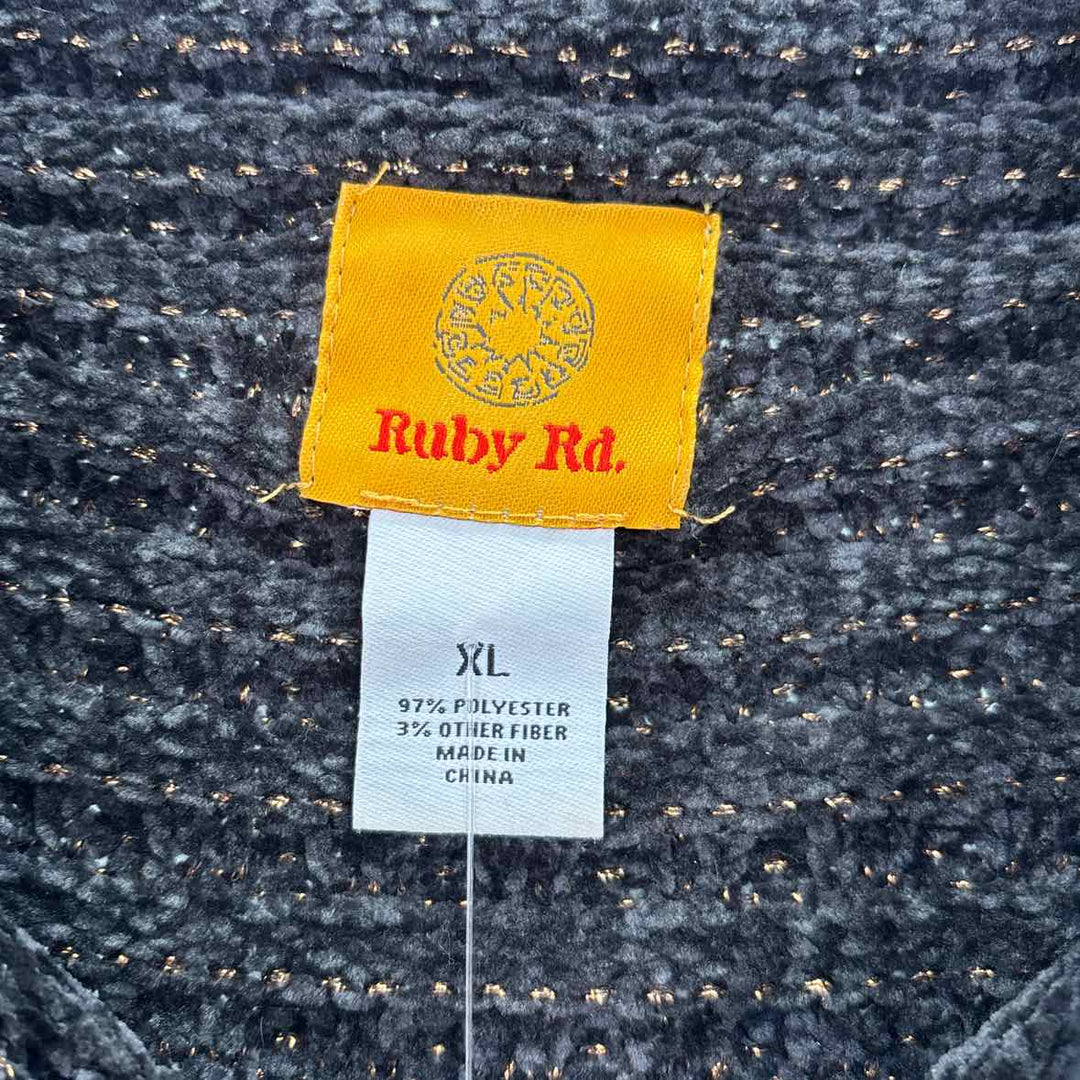 Size XL Ruby Rd Black Knit Sweater