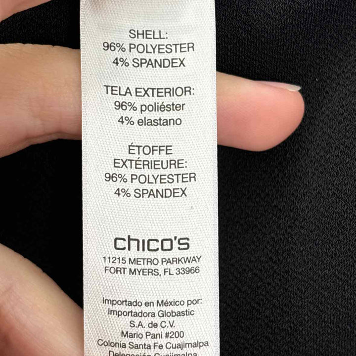 Size XL Chico's Black Dress
