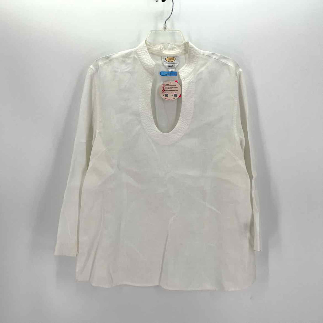 Size XL Talbots White Linen Shirt