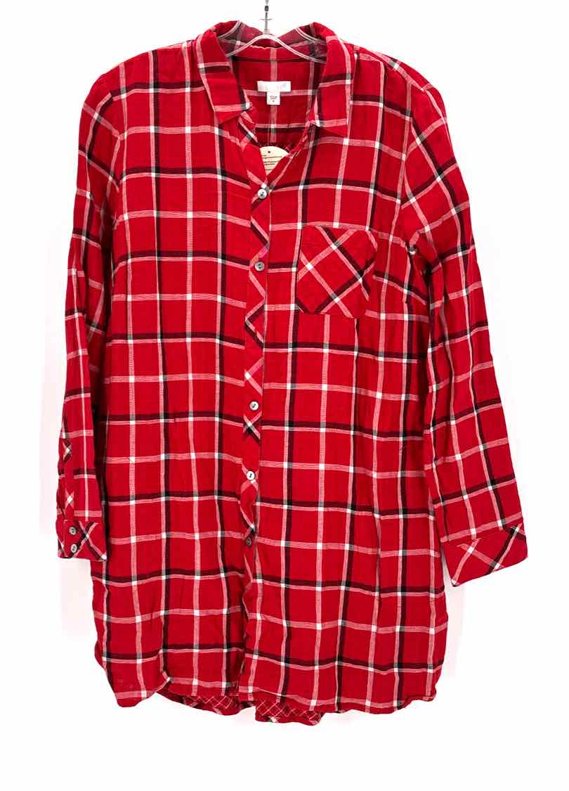 Size M J JILL Red Shirt