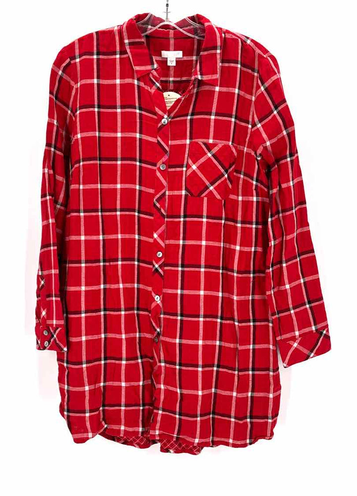 Size M J JILL Red Shirt