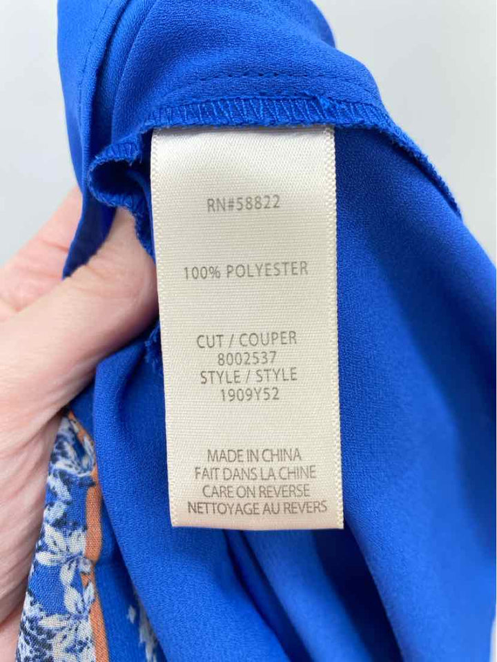 Size XL MAX STUDIO Blue Print Dress
