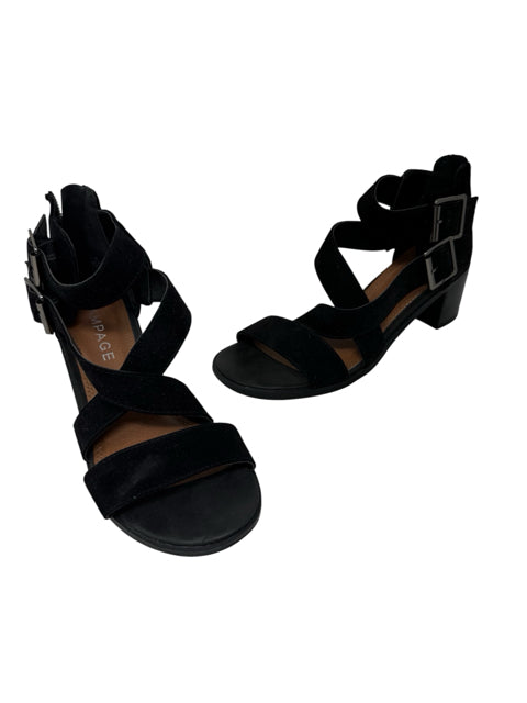 Shoe Size 7.5 RAMPAGE Black Suede Sandals
