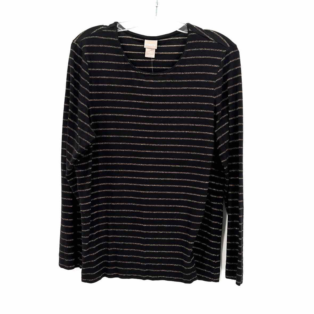 Size L Chico's Black Shirt