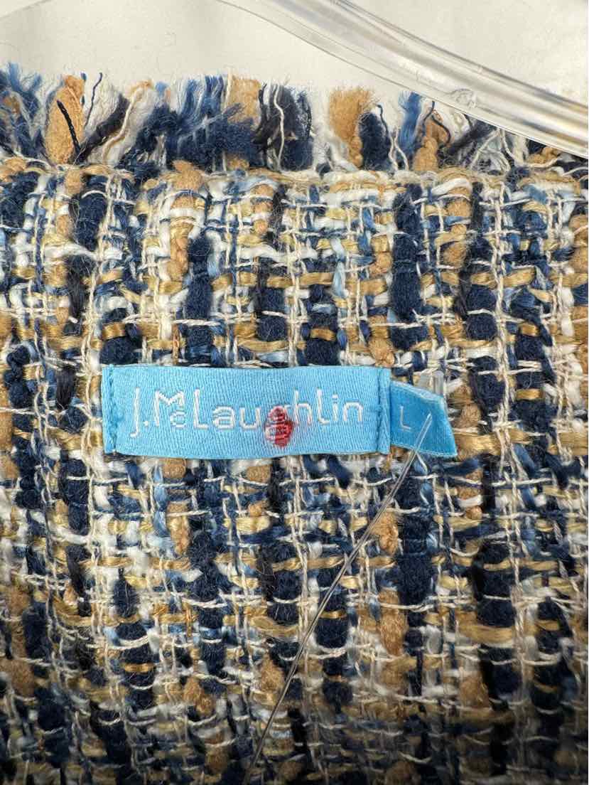 Size L J MCLAUGHLIN Blue Tweed Blazer