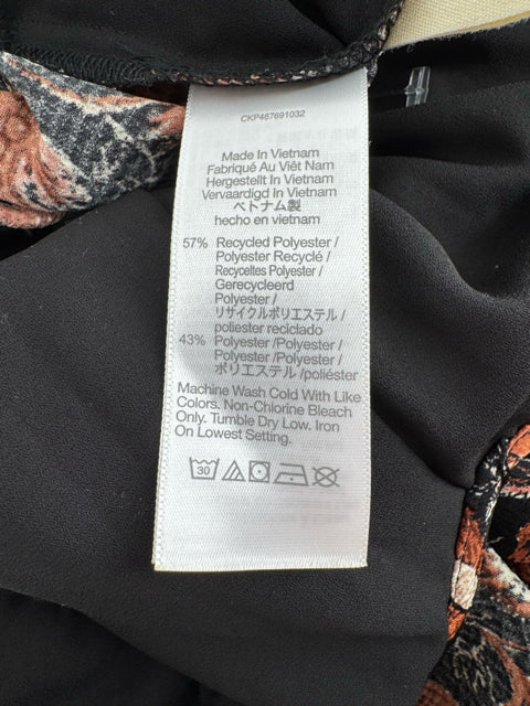 Size S MADEWELL Black Print Dress