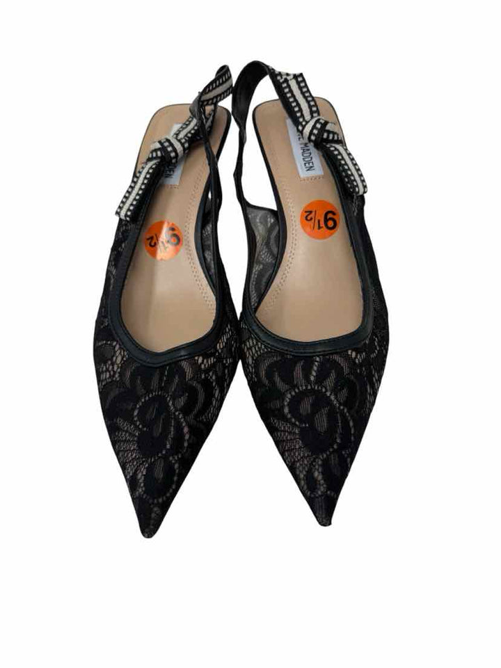 Shoe Size 9.5 Steve Madden Black Lace Pumps